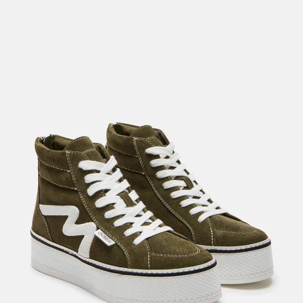 Olive Green High-Top Sneakers *BRAND NEW*